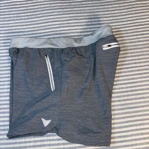 Korsa Road Runner Sports Womens Gray Heathered Running Shorts Size S 3 Pockets
